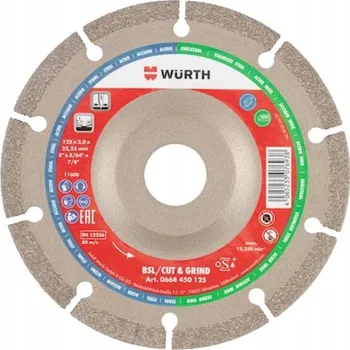 Příslušenství k brusce WURTH Diamantový řezný kotouč 0668450125