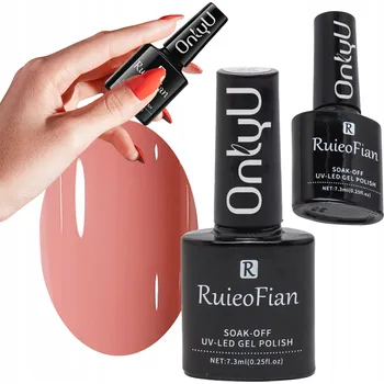 Lak na nehty KORÁLOVÝ HYBRIDNÍ LAK NA NEHTY S LESKEM RŮŽOVÝ UV lak OnlyU/L029