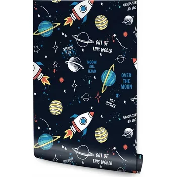 Fototapeta Tapeta do dětského pokoje vesmír planety hvězdy