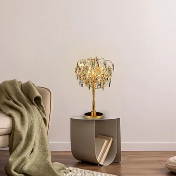 Lampička Luxusní křišťálová stolní lampa 5 x G9 - CA061/T - NEDES