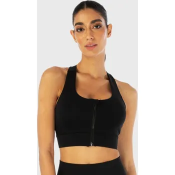 Podprsenka SQUATWOLF Sportovní podprsenka Zip Up Infinity Black XS černá