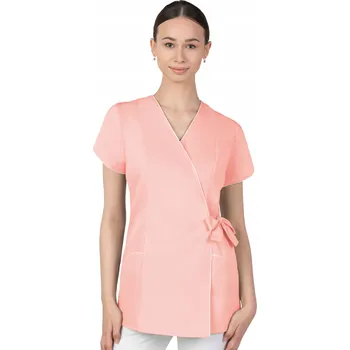 Pracovní zástěra 34 DÁMSKÝ ZDRAVOTNICKÝ ZAVINOVACÍ ŽAKET HALENA KOSMETICKÁ ZÁSTĚRA 322