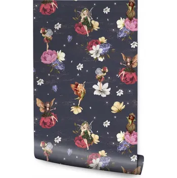 Fototapeta Tapeta pro holčičku VÍLY Barevné Květiny