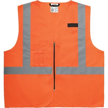 Pracovní oblečení MILWAUKEE Pracovní vesta s vysokou viditelností CONTRACTOR, oranžová, 4XL/5XL