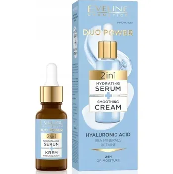 Pleťový krém Eveline Duo Power hydratační sérum + vyhlazující krém 18 ml