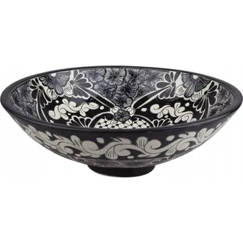 Umyvadlo Umyvadlo na desku kulaté Cerames Serena černé