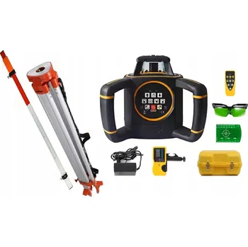 Měřící laser Elektronický rotační laser VEVOR 640G, dosah 800 m, 360° s elektronickým urovnáváním