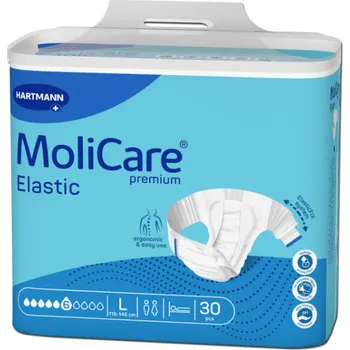 Zalepovací absorpční kalhotky s elastickými pásky MoliCare Elastic L 6 kapek