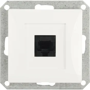 Elektrická zásuvka Internetová zásuvka nástěnná Timex-Elektro bílá