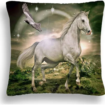 Polštář POLŠTÁŘ 40x40 koně 29 POVLEČENÍ + DEKORAČNÍ POLŠTÁŘEK