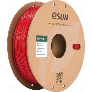 Filament ESun PLA+HS Filament Hasičská červená 1.75mm 1kg papírová cívka