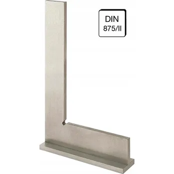Úhloměr Zámečnický úhelník se základnou 75x50mm DIN 875/II FORUM