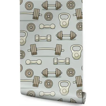 Fototapeta Tapeta pro teenagery TRÉNINK Posilovna Činky Dekorace