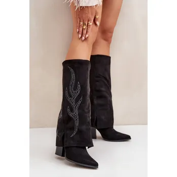 Dámské kozačky Kozačky na podpatku model 204656 Step in style 39