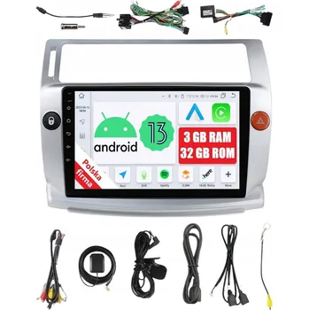 Autorádio 2DIN AUTORÁDIO S NAVIGACÍ ANDROID CITROEN C4 I DSP 3/32 GB CARPLAY