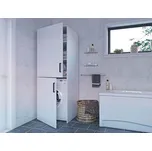 Vysoká vestavná skříň na pračku GRIMSOL, bílá + vyzvednutí ZDARMA