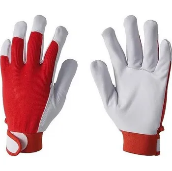 Pracovní rukavice M-Glove Rukavice kombinované kožené a textilní z bavlny a kozí kůže 10/XL 1 pár