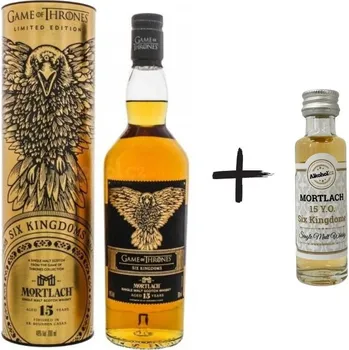 Whisky Mortlach Game of Thrones Six Kingdoms 15y 0,7l 46% L.E. Tuba + miniatura
