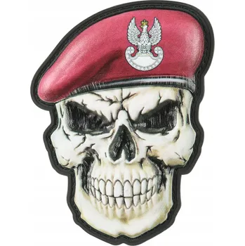 Nášivka M-Tac Nášivka Lebka v Baretu Výsadkáře