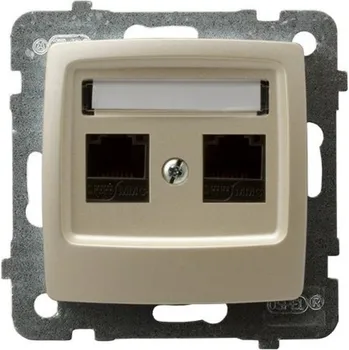 Elektrická zásuvka Internetová zásuvka nástěnná Ospel bílá