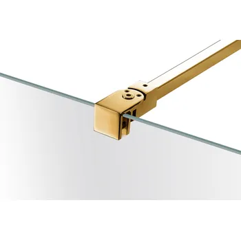 Sprchový držák Zlatý Stabilizační Držák Sprchové Kabiny 70cm, Nastavitelný