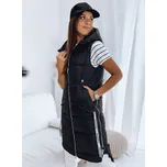 Černá prošívaná vesta se zipy SKYLER TY3196 Velikost: S