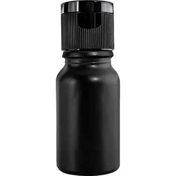 Láhev Skleněná lahvička 10 ml černá s uzávěrem flip top černá