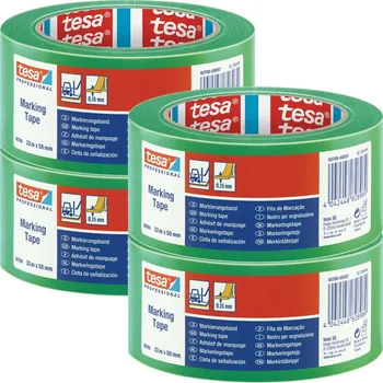 Lepicí páska TESA PROFESSIONAL Výstražná páska zelená PVC PCV silná 33 m x 50 mm x4