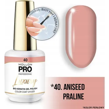 Přípravek na nehty 40. ANYŽOVÁ PRALINKA - Profesionální hybridní lak s konzistencí UV gelu