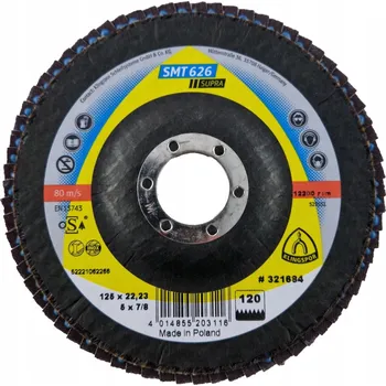 Brusný kotouč Lamelový brusný kotouč KLINGSPOR SMT 626, zrnitost 120