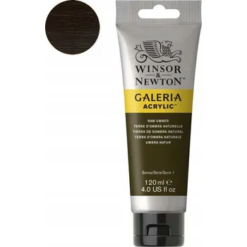 Vodová barva Akrylová Barva Winsor & Newton Raw Umber 120 ml