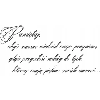 Obraz Dekorativní motivační nálepka Nápis na zeď do obýváku Marzenia 50x100