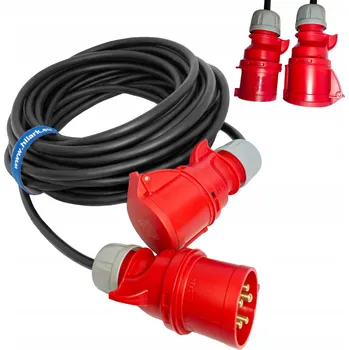 Napájecí kabel Prodlužovací Kabel jednoduchý Hilark 40 m 1 ks zásuvka černý