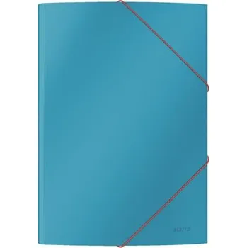 Archivační box LEITZ Desky Cosy hebké se 3 chlopněmi a gumičkou, kartonové klidná modrá