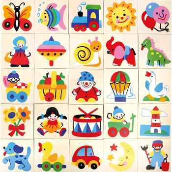 Vrták Dřevěné značky s obrázky Bino pro mateřskou školu