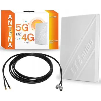 Televizní anténa Anténa MIMO 14 LTE 4G 5G pro TpLink Archer MR100 MR150 MR200 MR500 MR600, 5m kabel