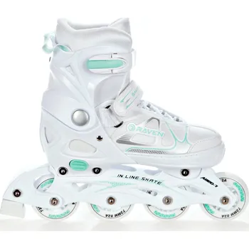 Kolečkové brusle Kolečkové inline brusle Raven Spirit white/mint Velikost bruslí: EU 40-43