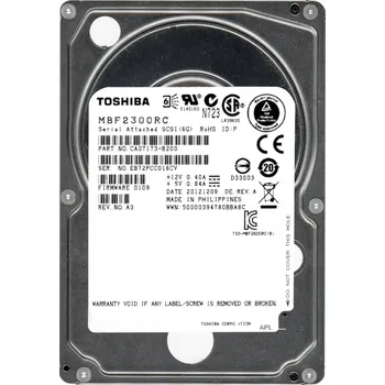 Interní pevný disk TOSHIBA 300 GB 10K 16 MB SAS-2 2.5" HDD MBF2300RC