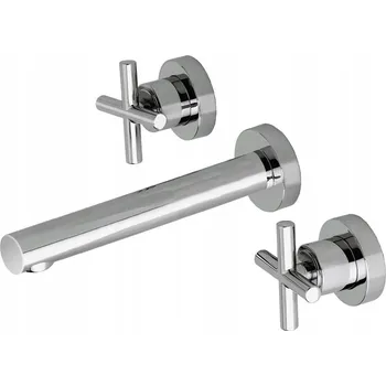 Vodovodní baterie Podomítková kuchyňská baterie Tres BIMAX stříbrná