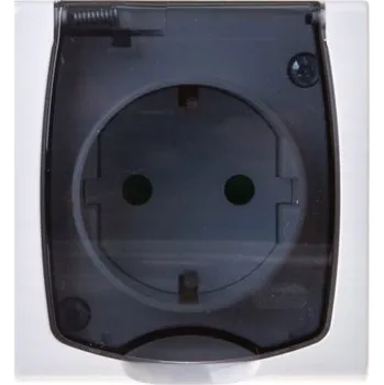 Elektrická zásuvka Hermetická Elektrická Zásuvka Ospel bílá