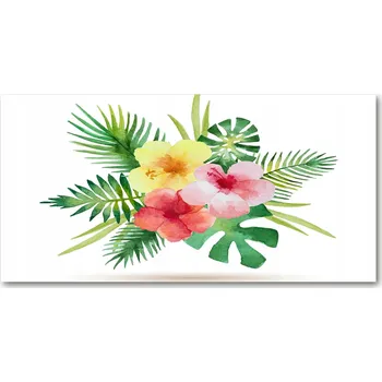 Obraz Kuchyňský panel Havajské květy 120x60 cm + LEPIDLO
