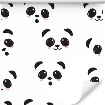 Tapeta 10m TAPETA do dětského pokoje s pandami a zvířátky