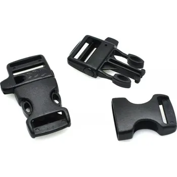 Plastová přezka s píšťalkou 17mm - Barva Černá