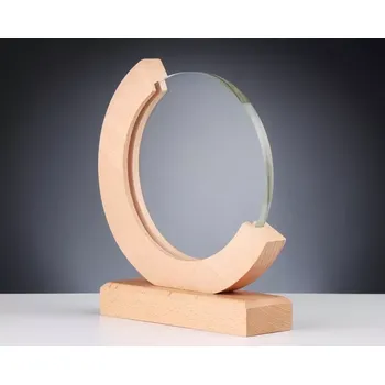 Skleněná plaketa s dřevěným podstavcem v dárkové krabičce 68187