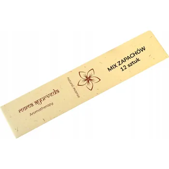 Čajovna Vonné tyčinky PREMIUM MIX VŮNÍ 12 ks INDIE RUČNÍ VÝROBA Moma Ayurveda