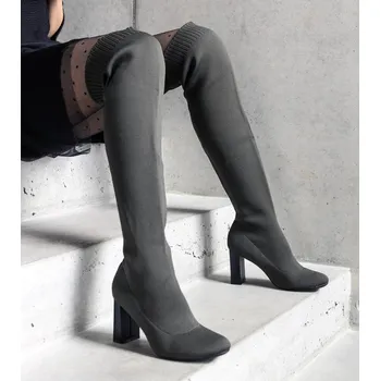 Dámské kozačky Kozačky na podpatku model 205778 Solea 39