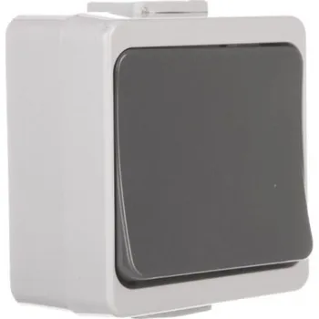 vypínač Jednopólový vypínač Klasik Timex-Elektro odstíny šedé WNT1JBSSZ
