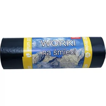 Pytle na odpadky PYTLE NA ODPADKY 60L EXTRA SILNÉ 10 Ks VÝROBEK PL