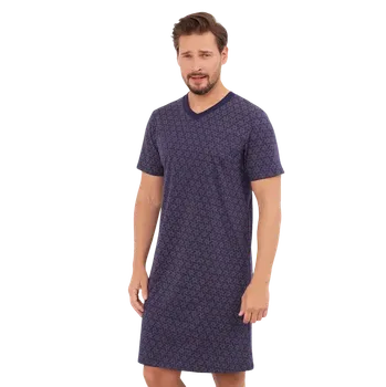 Pánská noční košile Italian Fashion Ricardo modrá/šedá