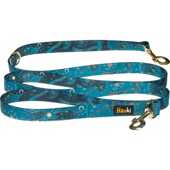 Vodítko pro psa DLOUHÁ VODÍTKO PŘEPÍNATELNÁ. ZLATÉ KOVÁNÍ. POLSKÁ VÝROBA. 500 cm / 2 cm